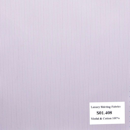 S01.408 - Sơmi Cotton & Modal - Hồng Sọc